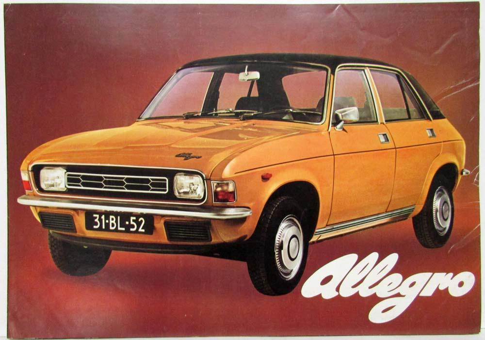 1973-1975 Austin Allegro Compare with Any New Car Sales Brochure - Dutch Text