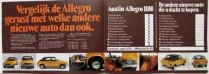 1973-1975 Austin Allegro Compare with Any New Car Sales Brochure - Dutch Text