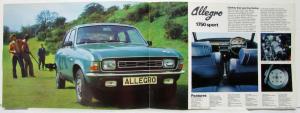 1975 Austin Allegro 1500/1750 Go First Class Sales Brochure - UK Market
