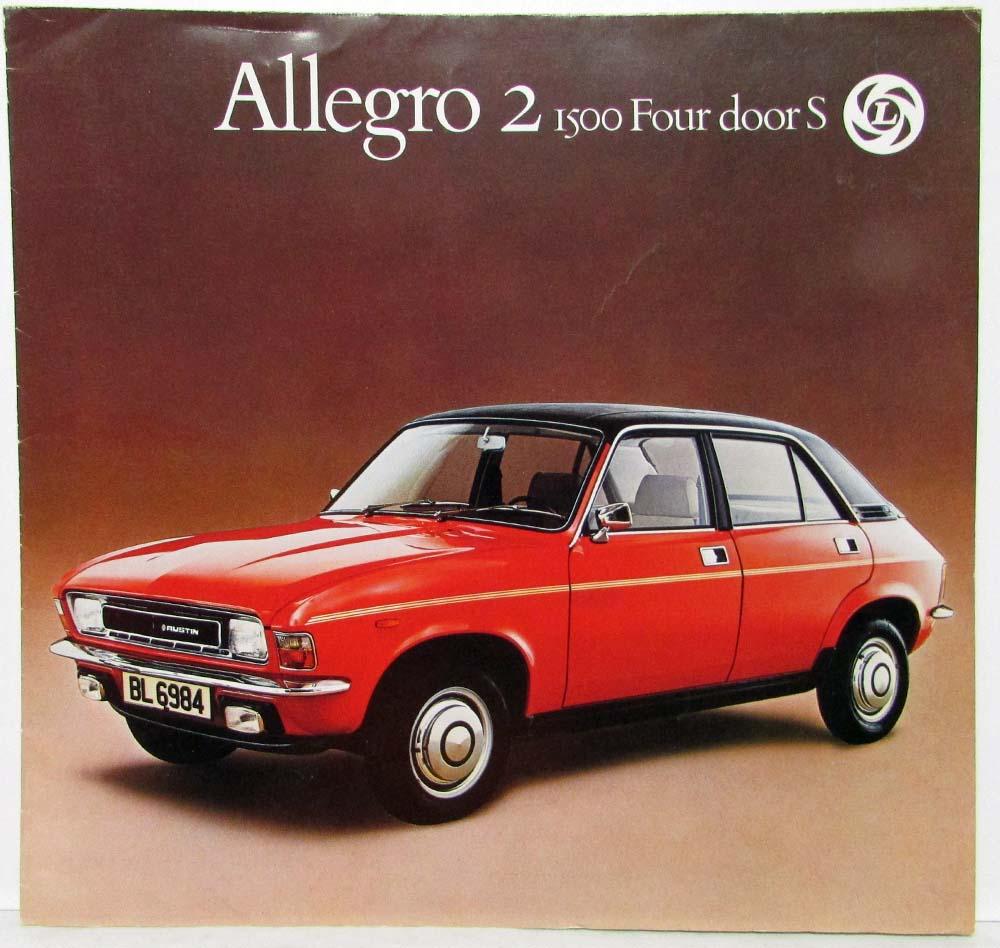 1976 Austin Allegro 2 1500 Four Door S Sales Folder - French Text Swiss Market
