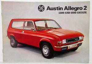 1976 Austin Allegro 2 1300 and 1500 Estate Sales Brochure