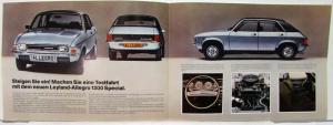 1977 Austin Allegro 1300 Special Sales Brochure - German Text