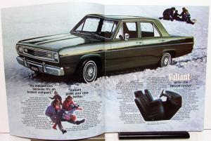 1969 Plymouth Valiant Original Color Dealer Sales Brochure