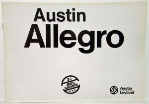 1978 Austin Allegro Sales Brochure - German Text