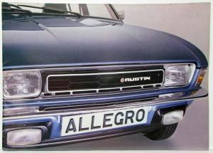 1978 Austin Allegro Take Comfort in Its Strength Sales Brochure