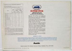 1978 Austin Allegro Take Comfort in Its Strength Sales Brochure