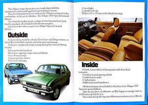 1978 Austin Allegro Special LE for a Limited Few Sales Brochure