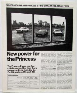 1979 Austin New Power for the Princess What Car Reprint Sales Folder