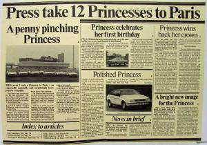 1980 Austin Princess Sales Brochure Featuring a Collection of Reprint Articles