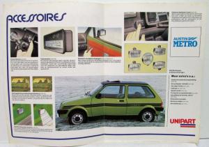 1981 Austin Metro Accessories Sales Brochure - Dutch Text