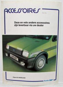 1981 Austin Metro Accessories Sales Brochure - Dutch Text