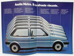 1982 Austin Metro Sales Brochure - Italian Text