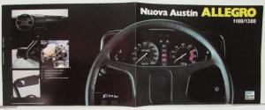 1976-1983 Austin Allegro 1100/1300 Sales Folder - Italian Text