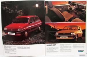 1980-1985 Austin Metro Sales Brochure Turbo License Plate - Italian Text