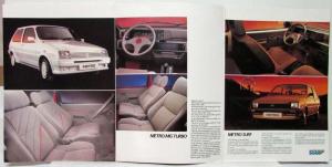1980-1985 Austin Metro Sales Brochure Turbo License Plate - Italian Text