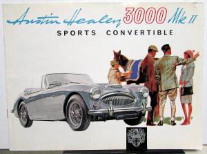 1962 Austin Healey 3000 Mk II Sports Dealer Convertible Sales Brochure Original