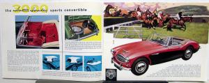 1962 Austin Healey 3000 Mk II Sports Dealer Convertible Sales Brochure Original