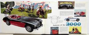 1962 Austin Healey 3000 Mk II Sports Dealer Convertible Sales Brochure Original