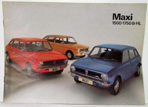 1978 Austin Morris Maxi 1500 1750 & HL Sales Brochure