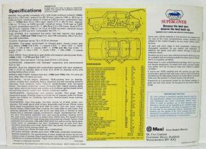 1978 Austin Morris Maxi 1500 1750 & HL Sales Brochure