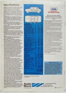 1973-1978 Austin Morris Maxi 2 Loads Better Sales Brochure