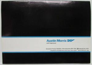 1980 Austin Morris Allegro 3 SuperVroom Sales Brochure