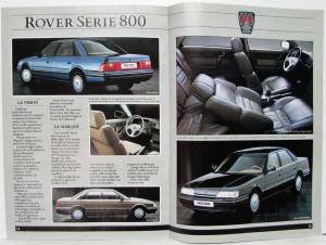 1987 Austin Rover La Gamme Sales Brochure - French Text