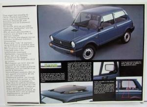 1983 Autobianchi Nouvelle A112 Sales Folder - French Text