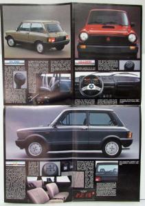 1983 Autobianchi Nouvelle A112 Sales Folder - French Text