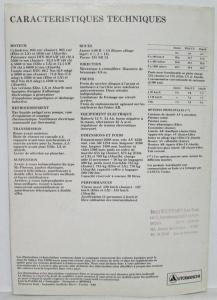 1983 Autobianchi Nouvelle A112 Sales Folder - French Text