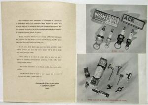 1930-1939 APA Automobile Parts Parts Proposed For Export Brochure