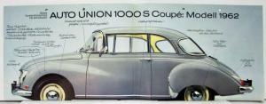 1962 Auto Union 1000 Sales Folder - German Text