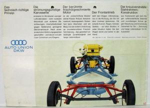 1962 Auto Union 1000 Sales Folder - German Text