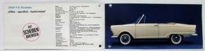 1965 Auto Union Sales Brochure - German Text