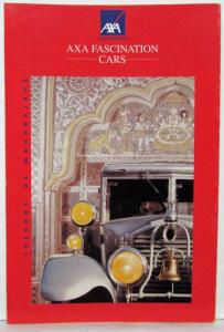 1990-1995 AXA Insurance Company Fascination Cars Postcards - French Text