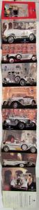 1990-1995 AXA Insurance Company Fascination Cars Postcards - French Text