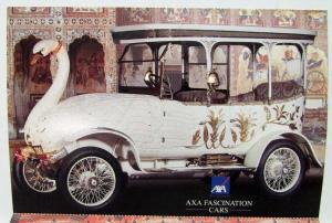 1990-1995 AXA Insurance Company Fascination Cars Postcards - French Text