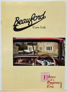 1985-1995 Beauford Cars Ltd Echoes of a Bygone Era Sales Brochure - UK Market