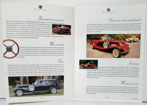 1985-1995 Beauford Cars Ltd Echoes of a Bygone Era Sales Brochure - UK Market