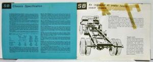 1963 Bedford Complete Range of Passenger Chassis - Bus Coach Sales Brochure