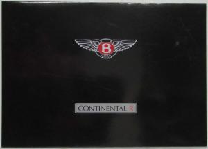 1991 Bentley Continental R Sales Folder