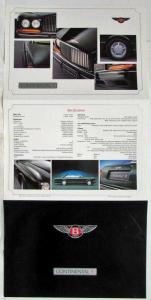 1991 Bentley Continental R Sales Folder