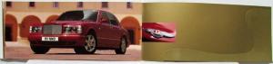 1999 Bentley Arnage Red Label Short & Wide Sales Brochure