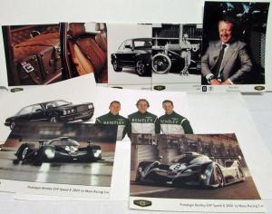 2001 Bentley Set of 9 Photo Plates