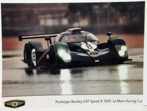 2001 Bentley Set of 9 Photo Plates