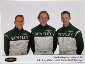 2001 Bentley Set of 9 Photo Plates