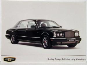 2001 Bentley Set of 9 Photo Plates