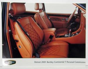 2001 Bentley Set of 9 Photo Plates