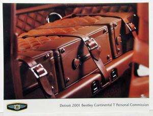 2001 Bentley Set of 9 Photo Plates