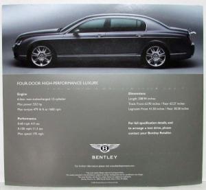 2005 Bentley Continental Flying Spur Sales Folder